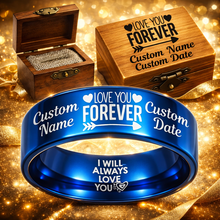 Load image into Gallery viewer, Personalized Memorial Ring Keepsake + Engraved Wood Box + Free Bracelet 🎁