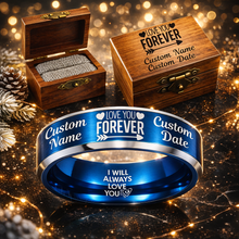 Load image into Gallery viewer, Personalized Memorial Ring Keepsake + Engraved Wood Box + Free Bracelet 🎁