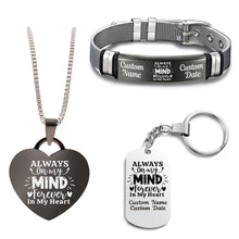 Load image into Gallery viewer, Always On My Mind Bundle (Bracelet+Necklace+Keychain)