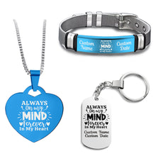 Load image into Gallery viewer, Always On My Mind Bundle (Bracelet+Necklace+Keychain)