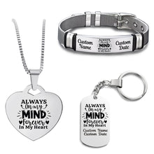 Load image into Gallery viewer, Always On My Mind Bundle (Bracelet+Necklace+Keychain)