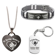 Load image into Gallery viewer, Keepsake Memorial Bundle (Bracelet+Necklace+Keychain)