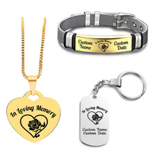 Load image into Gallery viewer, Keepsake Memorial Bundle (Bracelet+Necklace+Keychain)