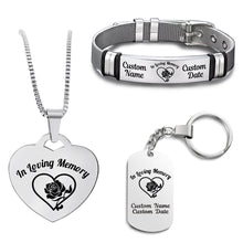 Load image into Gallery viewer, Keepsake Memorial Bundle (Bracelet+Necklace+Keychain)