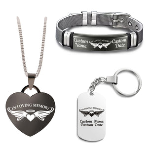 Keepsake Memorial Bundle (Bracelet+Necklace+Keychain)