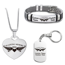 Load image into Gallery viewer, In Loving Memory Bundle (Bracelet+Necklace+Keychain)