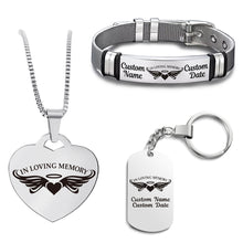 Load image into Gallery viewer, Keepsake Memorial Bundle (Bracelet+Necklace+Keychain)