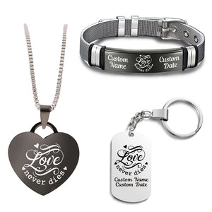 Love Never Dies Bundle (Bracelet+Necklace+Keychain)