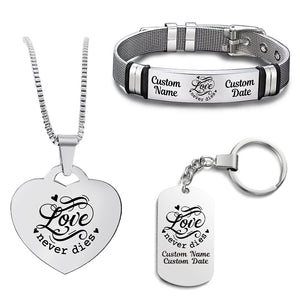 Love Never Dies Bundle (Bracelet+Necklace+Keychain)