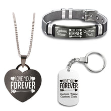 Load image into Gallery viewer, Love You Forever Bundle (Bracelet+Necklace+Keychain)