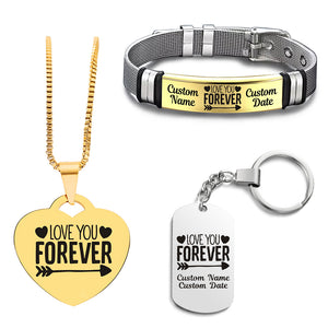 Love You Forever Bundle (Bracelet+Necklace+Keychain)