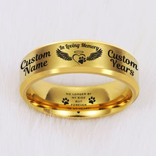 Load image into Gallery viewer, Pet Memory Ring 🐕 Today $100 Off! + FREE Bracelet w/Purchase! 🐈