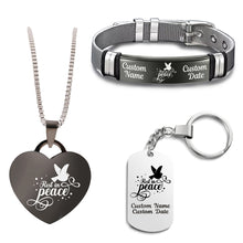 Load image into Gallery viewer, Rest In Peace Bundle (Bracelet+Necklace+Keychain)