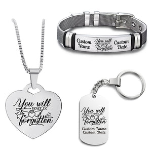 Never Forgotten-1 Bundle (Bracelet+Necklace+Keychain)